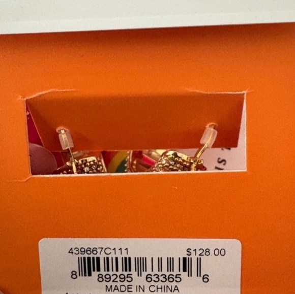 💛🔹️Kurt Geiger🔹️ London Signature Eagle Pavé Huggie Hoop Earrings  Gold Tone - Picture 7 of 10